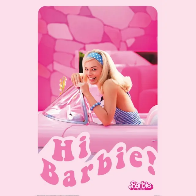 Barbie Movie Hi Barbie Car - Maxi Poster - 61 x 96.5 cm Multi color