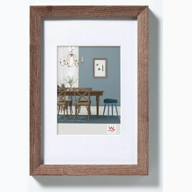 Walther Fiorito - MDF Houten lijst - Fotoformaat 10x15 cm - Walnoot