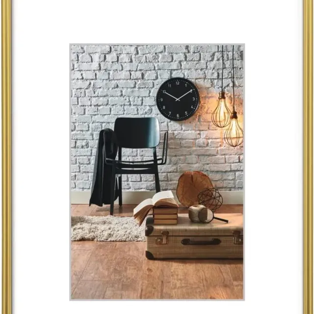 Famanu Gouden fotolijst Sevilla 30x40 cm met passe-partout 20x27 cm