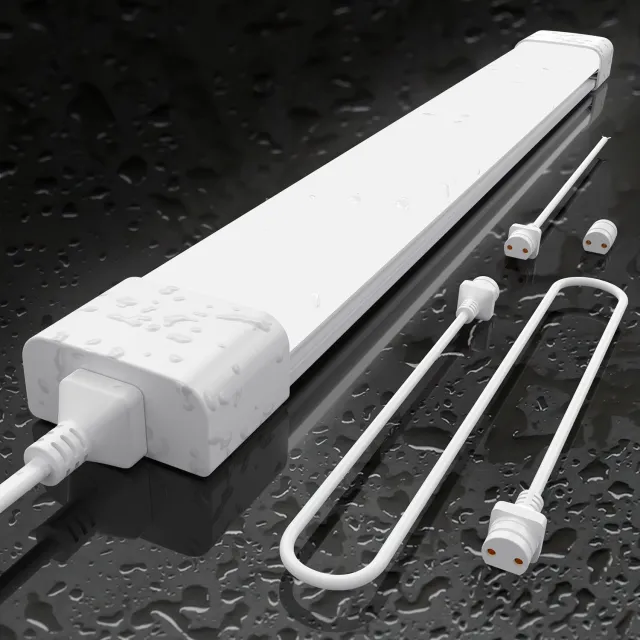 anten LED Batten 60 cm 18W 6000K 1980lm - Koud wit - LED TL Armatuur - IP65 Waterdicht - Doorkoppelbaar - Voor werkplaats, schuur en als onderbouwverlichting Koel wit