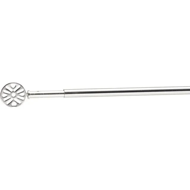 Gifi diffusion Uitschuifbare gordijnroede - bilboa beglazing - geborsteld chroom - L40/60cm