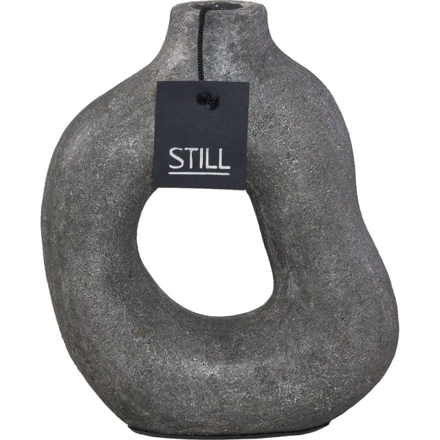 STILL D Vaas - Organische Vorm - Earth - Grijs - 23 x 22 cm