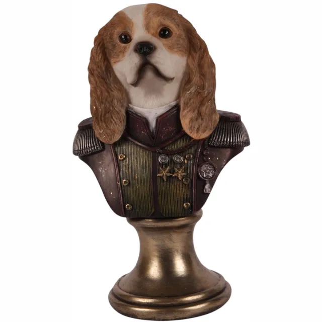 Dutch Style Baroque - Decoratief beeld of figuur - Hond 23x14x11cm Polyresin Brown