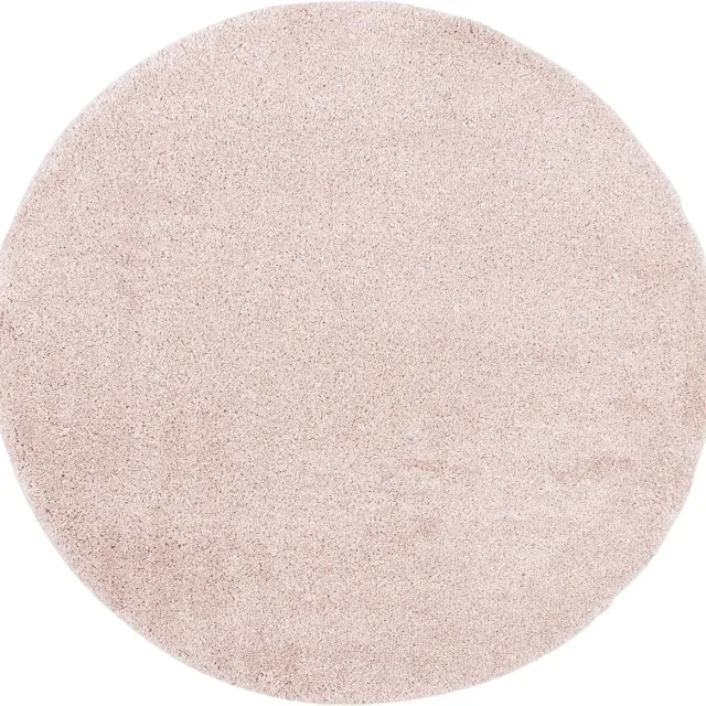Pergamon Vloerkleed Langpolig Aloha Rond Roze