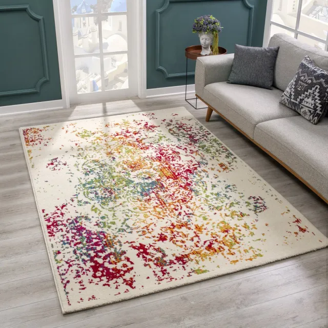 Muratap Vintage Michelangelo Vloerkleed Multi Laagpolig- 200x290 CM Multikleur
