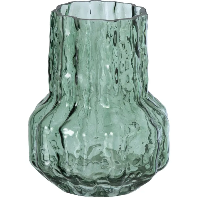 J-Line vaas Onregelmatig - glas - donkergroen