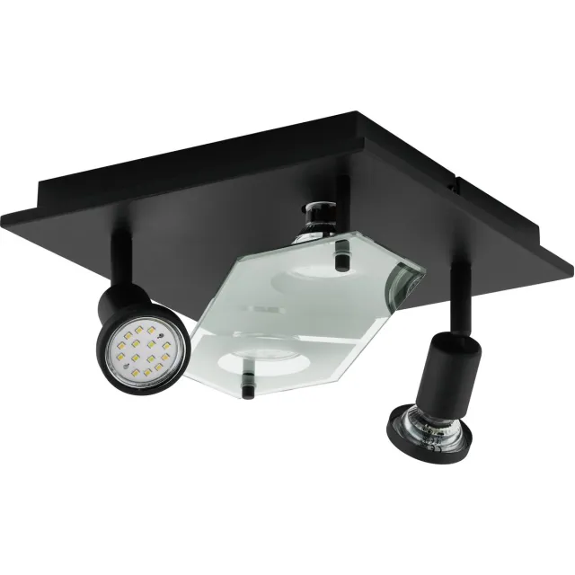 Eglo Cabo 2 Plafondlamp - LED - 25 cm - Zwart