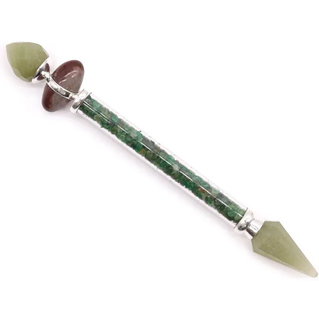 Ancient Wisdom Edelsteen - Shiva Lingam wand multicolor aventurijn one size - geluk - energie - healing - kristal - spiritueel - meditatie - welzijn
