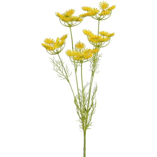 Mica Decorations kunstbloem Daucus carota Geel