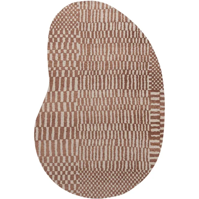 Louis de Poortere Wasbaar Binnen & Buiten Vloerkleed - 170 x 235 cm - Louis De Poortere Berber Ksar - Laagpolig Tapijt - Gerecycled PET - Made in Belgium - Circulair Rood