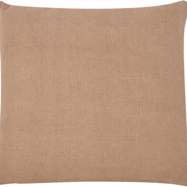 Linen & More Solid Canvas Taupe Kussen | 45 X 45 | Sierkussen Voor Woonkamer Of Slaapkamer