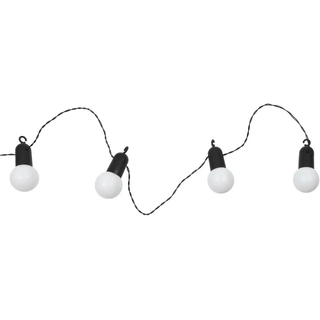 HOME DECO FACTORY Feestverlichting lichtsnoer - 20 LED lampen - warm wit - 1070 cm - buiten - tuinverlichting