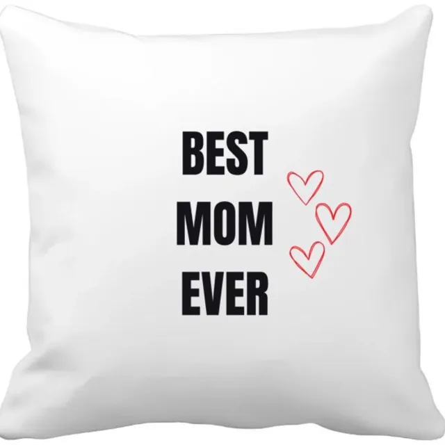 Akyol best mom ever Kussen hoes - Mama - cadeau mama - cadeau - verjaardag mama - 40 bij 40 cm Multicolor