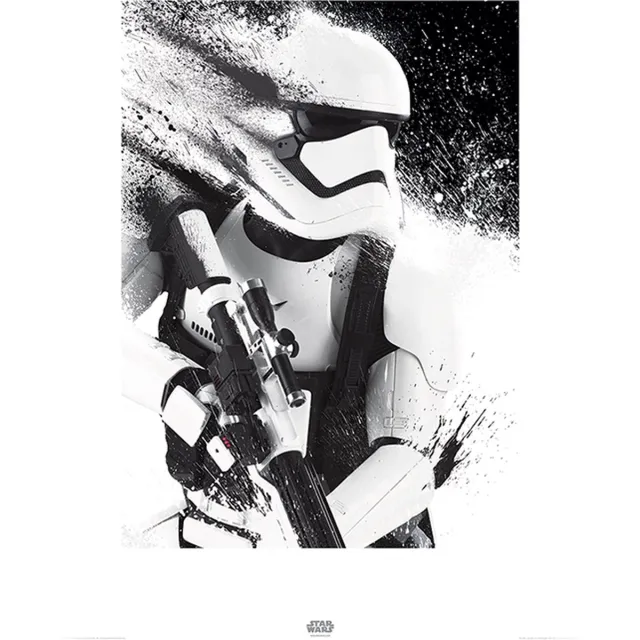 Star Wars Pyramid Poster - Star Wars Episode Vii Stormtrooper Paint - 80 X 60 Cm - Multicolor Wit