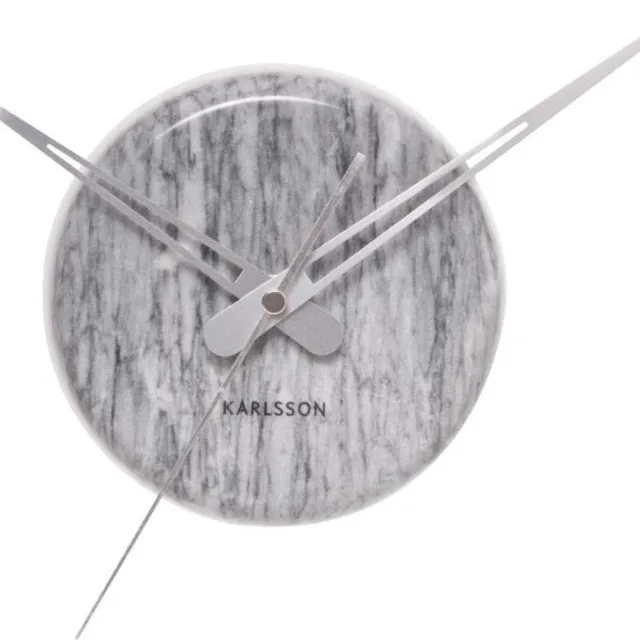 Karlsson Wandklok Marble Dot grijs - Karlsson