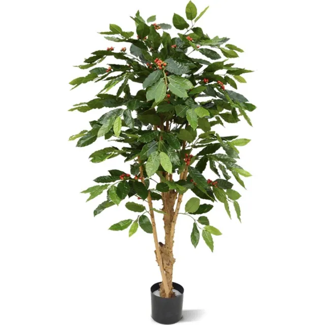 maxifleur Kunstplanten Coffee Arabica kunstplant deluxe 150cm N Groen