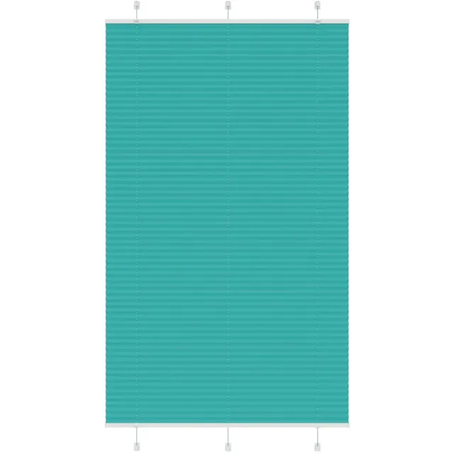 vidaXL Plissé - rolgordijn - 115x200cm - stofbreedte - 114,4cm - petrol - groen petroleumgroen