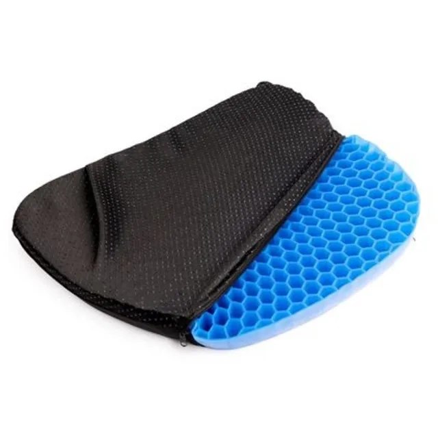 Nexxt Gel Zitkussen - Drukverlagend Ergonomisch Stoelkussen - Air Circulating - Antislip - 40 x 37 x 3,5 cm - Zwart