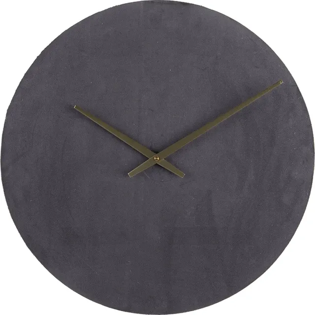 Clayre & Eef Wandklok Grijs IJzer