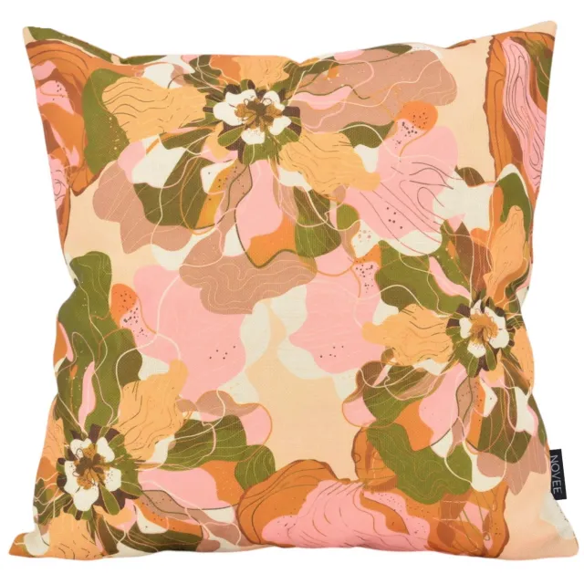 NOVÉE Blush Bloom Kussenhoes | 45x45 cm | Katoen/Linnen blushroze
