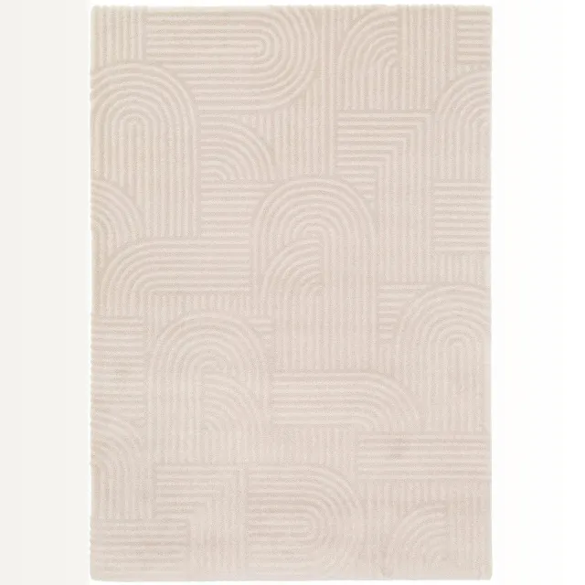 AFK Living Zacht en comfortabel design tapijt PORTOFINO beige