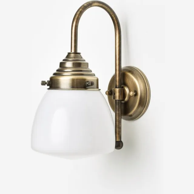Coloured by Art Wandlamp Schoolbol Small Meander Brons - Art Deco Trade