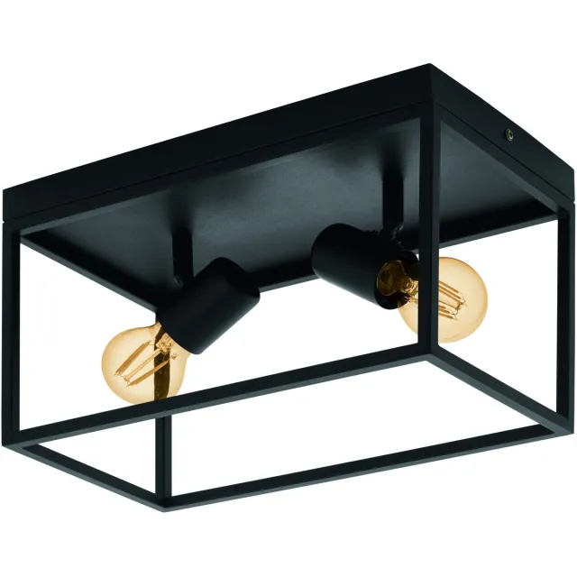 EGLO Silentina Plafondlamp - E27 - 36 cm - Zwart