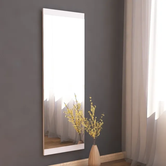 Skye Decor , Spiegel, Azus - White, MDF, Wit, 40 x 2,2 x 120 cm