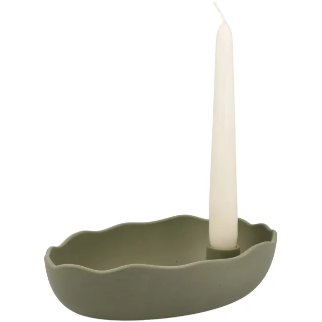 Goebel Accessoires | Kandelaar Moss Shadow | Porselein - 21cm - 1 kaars - 4 stuks