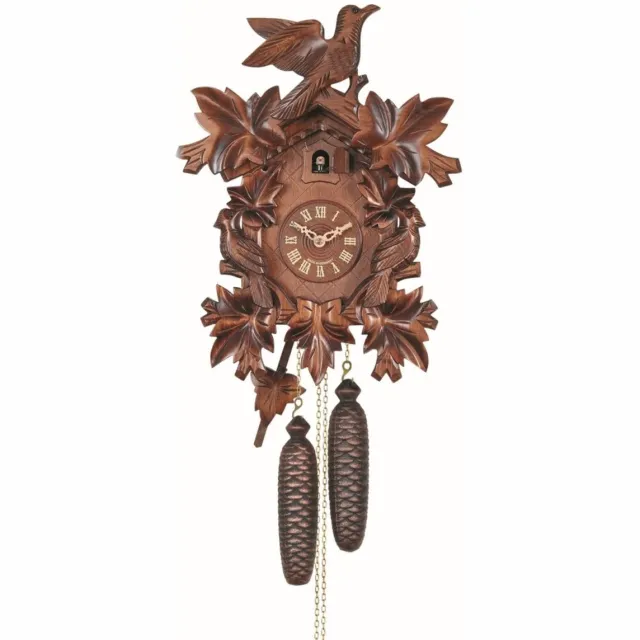Engstler 646/8 - Koekoeksklok - 8-daags kettinguurwerk - Notenhout - 50 cm Bruin