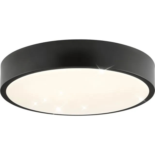 Brilliant Slimline Starry - Ø 29.3 cm - LED 6W - 4000K - Zwart/Wit