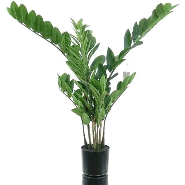 Gasper Zamifolia kunstplant 70 cm groen in zwarte pot Green