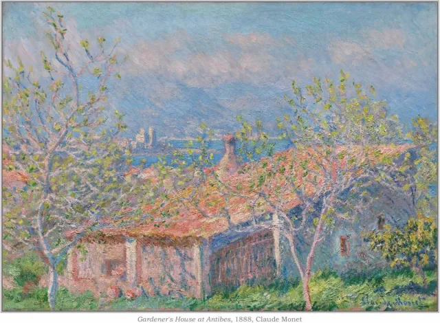 Printpao Poster A3 : Gardener's House at Antibes 1888 Claude Monet : 42 x 29.7 cm- Affiche 170gr papier mix