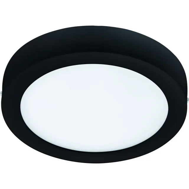 EGLO connect.z Fueva-Z Smart Opbouwlamp - Ø 21 cm - Zwart/Wit - Instelbaar wit licht - Dimbaar - Zigbee
