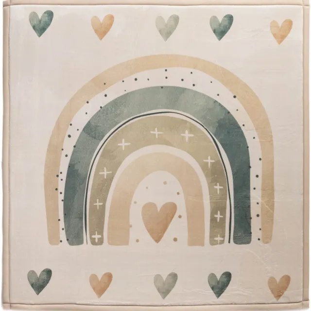 Amiah Speelkleed vierkant - Pluffy Heart crème/multi 200x200