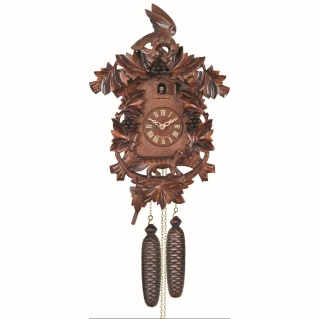 Engstler 938 - Koekoeksklok - 1-daags kettinguurwerk - Notenhout - 46 cm Bruin