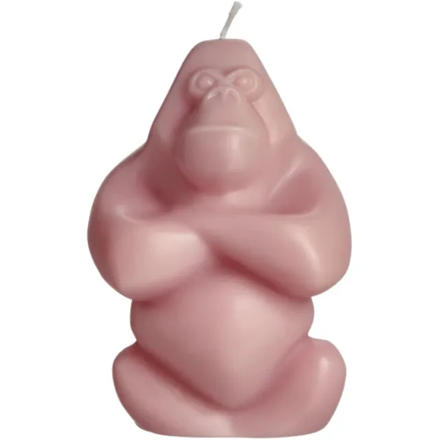 Kosta Boda Gabba Gabba gorilla kaars H11.5cm roze