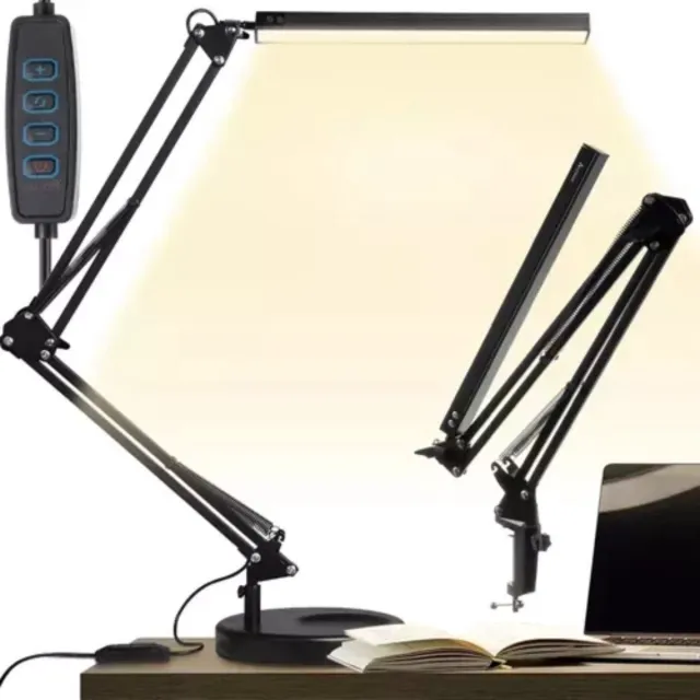 IZOXIS 2-in-1 USB Bureaulamp - Flexibel en Aanpasbaar zwart