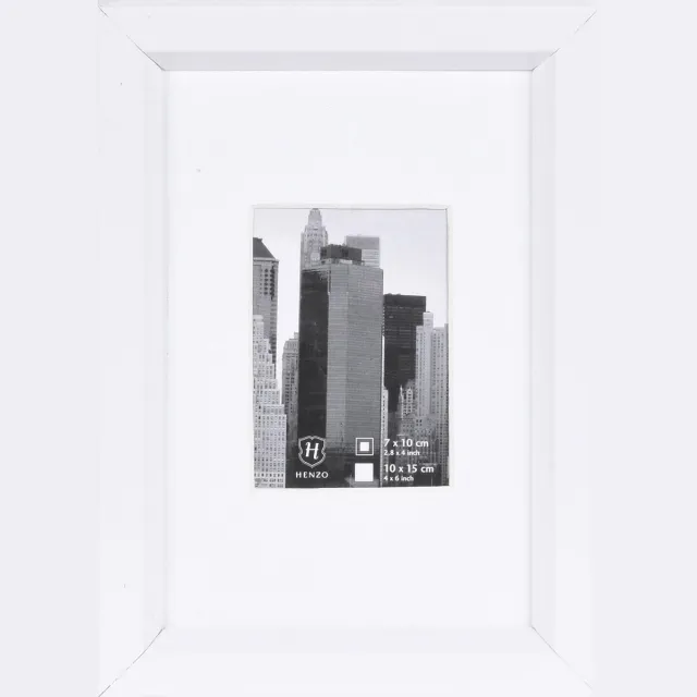 Henzo Fotolijst - Henzo - Metallica - Fotomaat 10x15 cm - Wit