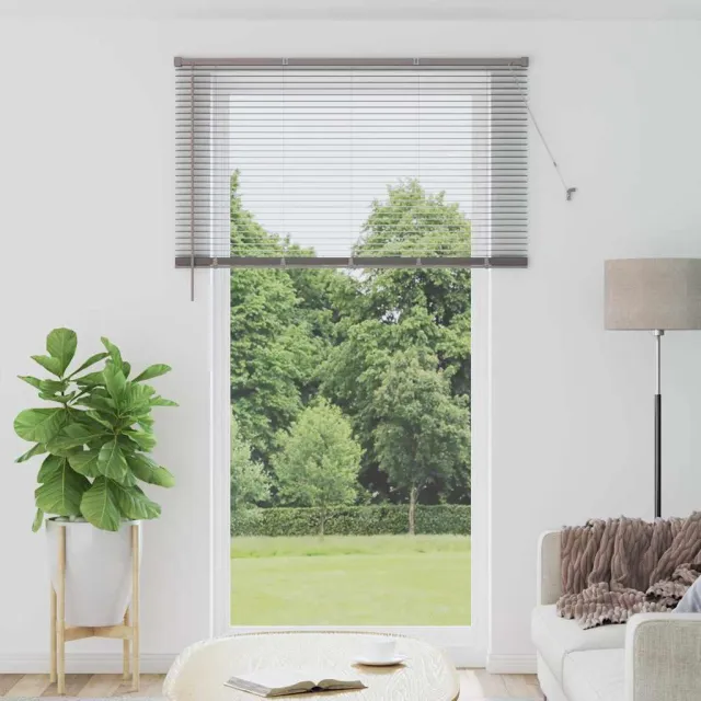 vidaXL Venetiaanse jaloezie zilver 220 x 130 cm 25 mm Aluminium