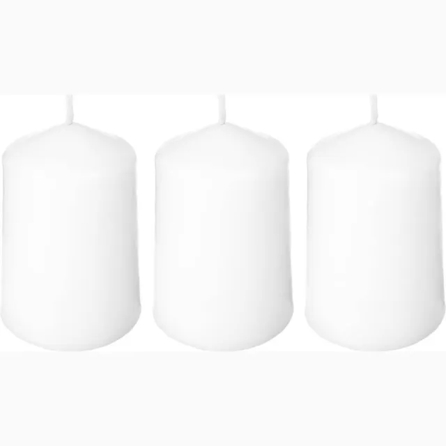 Atmosphera Créateur d'intérieur® Witte kaarsen, 3 stuks, Ø 5 x 7,5 cm