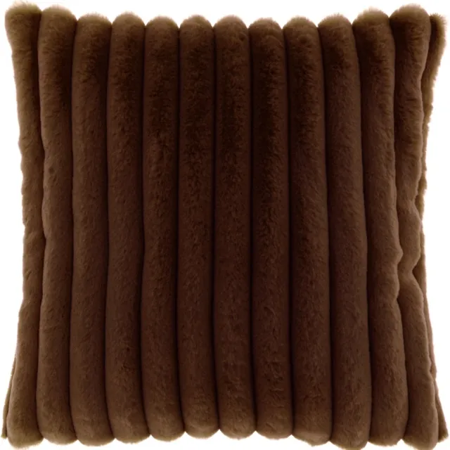 Unique Living Sierkussen Peppe - Polyester - Bruin - 45 x 45 x 0 cm (BxHxD)