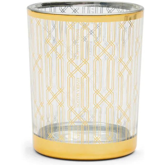 Riviera Maison Rivièra Maison RM Graphic Lines Votive gold set van 2 Goud