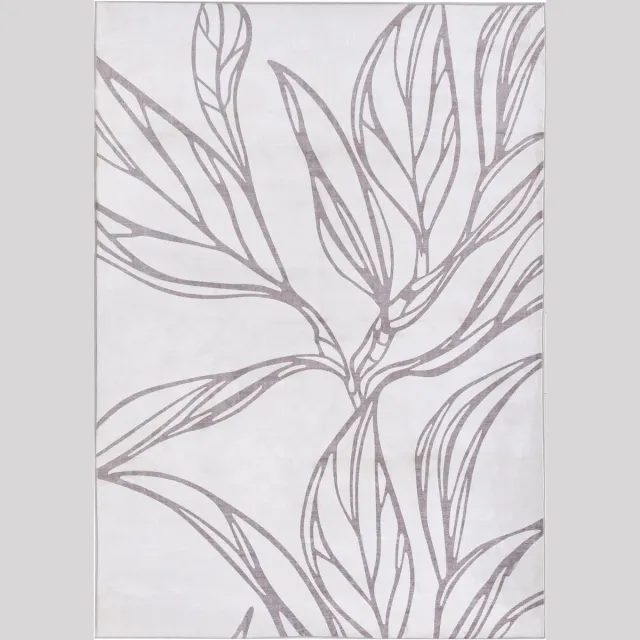 Beliani ERZURUM - Vloerkleed - Lichtbeige - 160 x 230 cm - Polyester