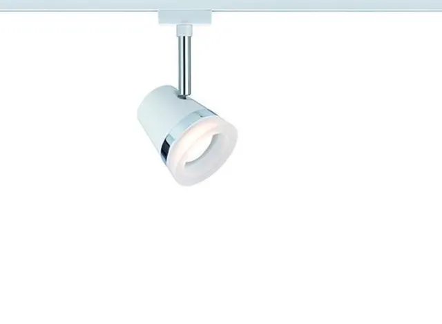 Paulmann 230V-railsysteem lamp Paulmann Cone 95362 GU10 N/A Vermogen: 10 W N/A Chroom;Wit