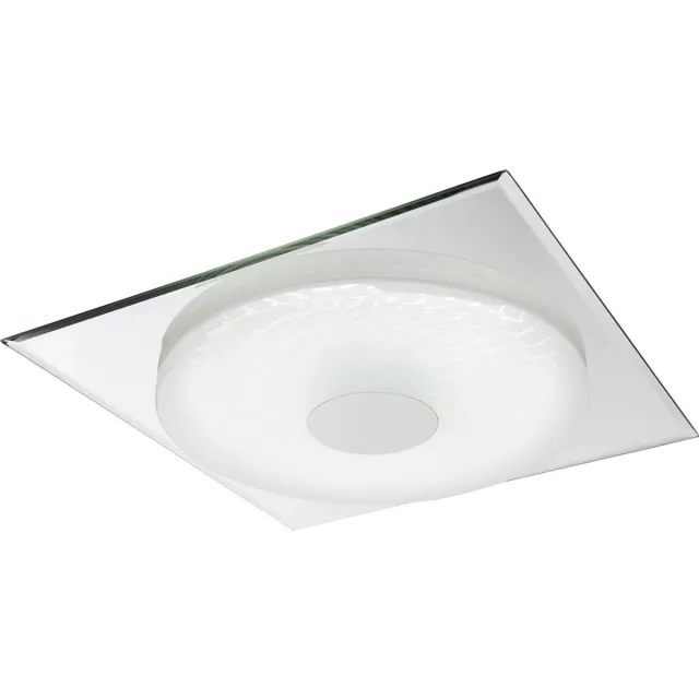 Globo Lighting Plafondlamp woonkamerlamp plafondlamp eetkamerlamp ganglamp keukenlamp, dimbare afstandsbediening CCT 3D-effect, LED 24W 2000Lm 3000K 4500K 6000K, L 45 cm Wit