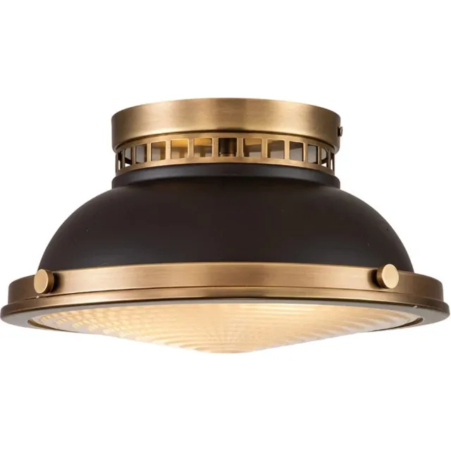 Hinkley LED Plafondlamp Amelia | 2X E27 Max 40W | Dimbaar | Buckeye Bronze/Restoration Bronze Geen