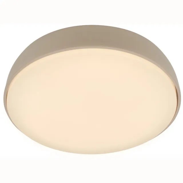 B.K.Licht BRILONER Nikan – LED Plafondlamp – met warm wit licht – 12W – beige – Ø28,5 cm