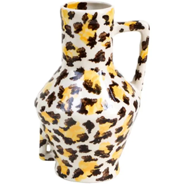 Return to Sender Vaas - H15 cm - Luipaard - Handgeschilderd Leopard