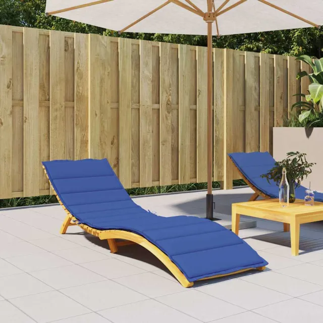 vidaXL Ligbedkussen 200x60x3 cm oxford stof koningsblauw